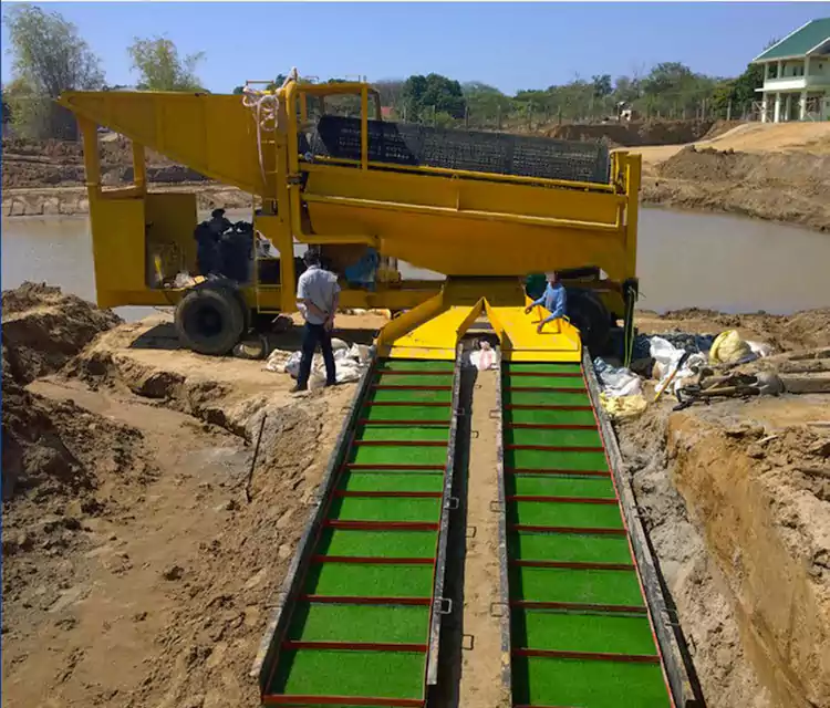 Gerobak Pendulangan Emas Seluler Portabel